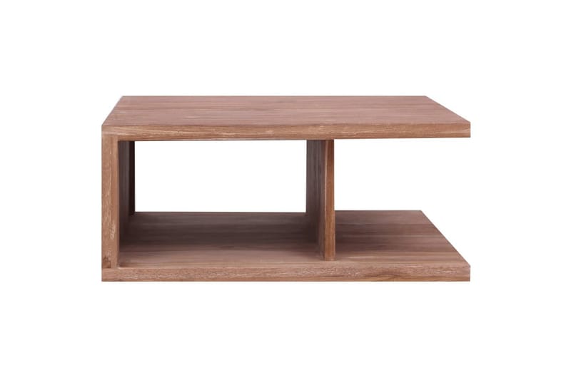 Sofabord 70x70x30 cm Massivt Teaktræ - Brun - Møbler - Borde - Sofabord