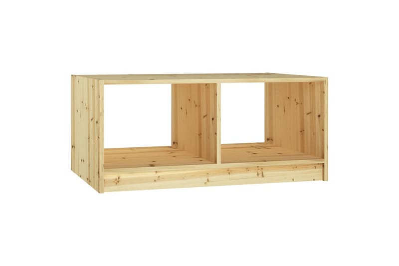 sofabord 75x50x33 cm massivt fyrretræ - Brun - Møbler - Borde - Sofabord