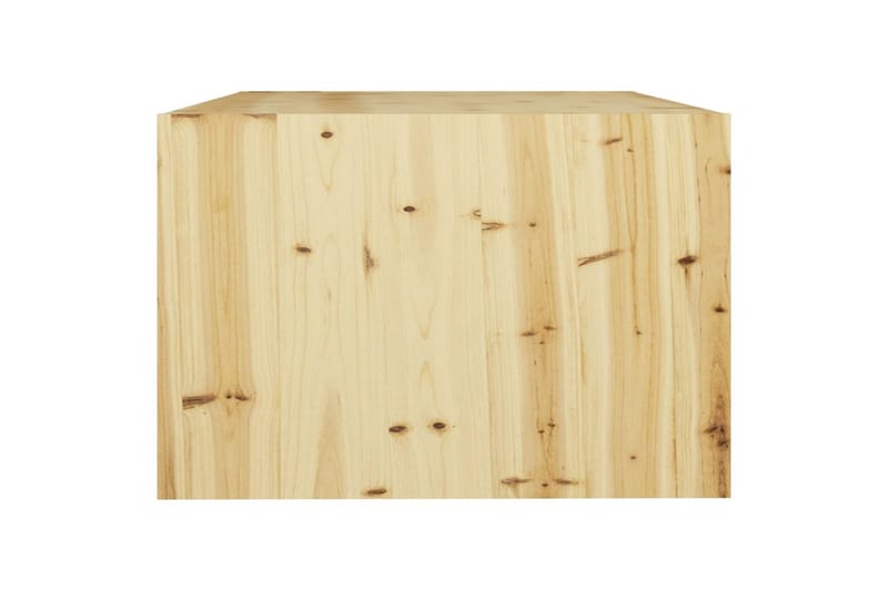 sofabord 75x50x33 cm massivt fyrretræ - Brun - Møbler - Borde - Sofabord