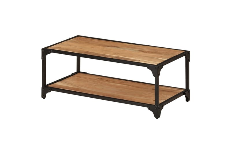 sofabord 90x45x35 cm massivt akacietræ - Brun - Møbler - Borde - Sofabord