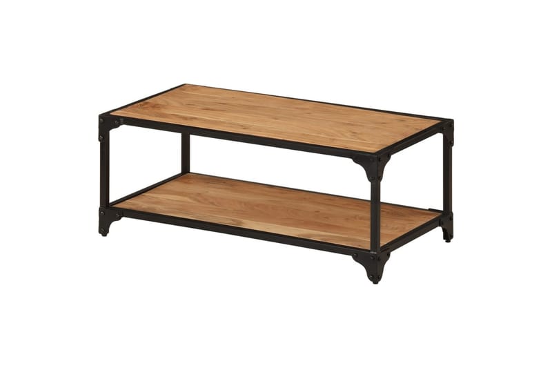 sofabord 90x45x35 cm massivt akacietræ - Brun - Møbler - Borde - Sofabord