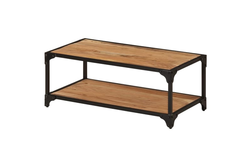 sofabord 90x45x35 cm massivt akacietræ - Brun - Møbler - Borde - Sofabord