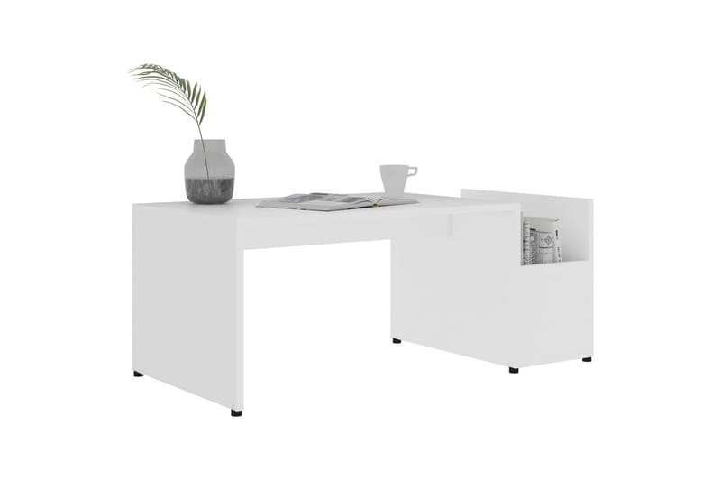 Sofabord 90X45X35 cm Spånplade Hvid - Møbler - Borde - Sofabord