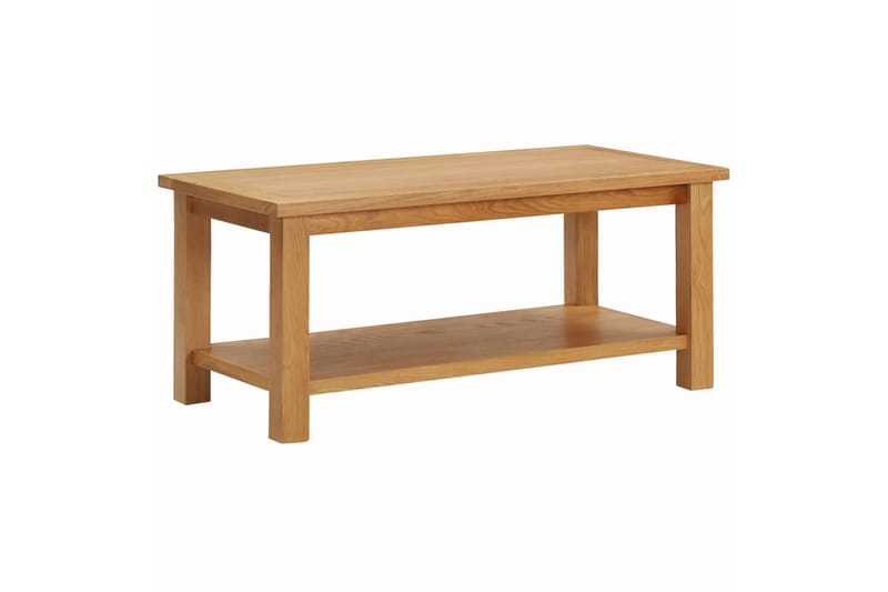 Sofabord 90x45x40 cm Massivt Egetræ - Møbler - Borde - Sofabord