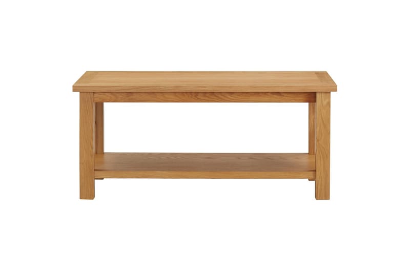 Sofabord 90x45x40 cm Massivt Egetræ - Møbler - Borde - Sofabord