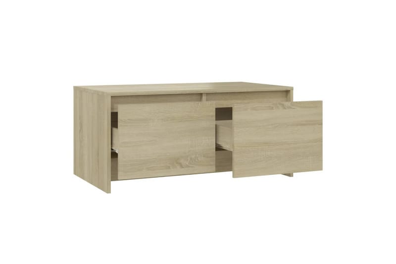 sofabord 90x50x41,5 cm spånplade sonoma-eg - Beige - Sofabord