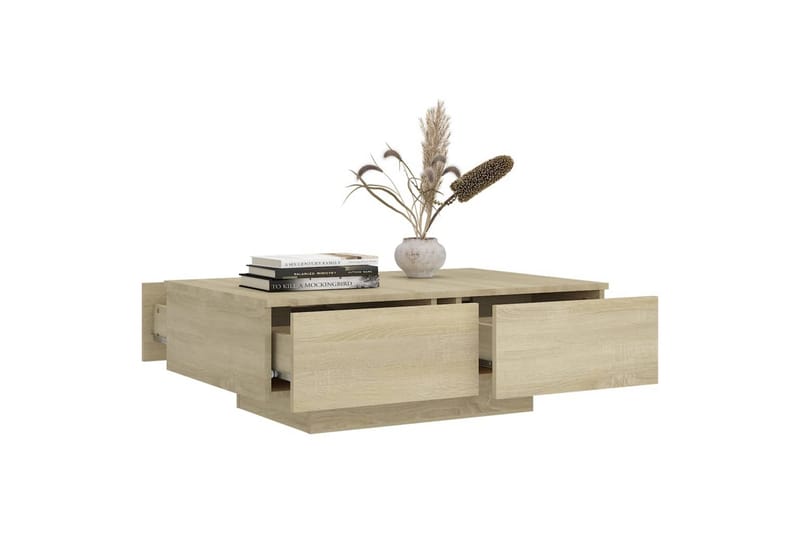 sofabord 90x60x31 cm spånplade sonoma-eg - Brun - Møbler - Borde - Sofabord