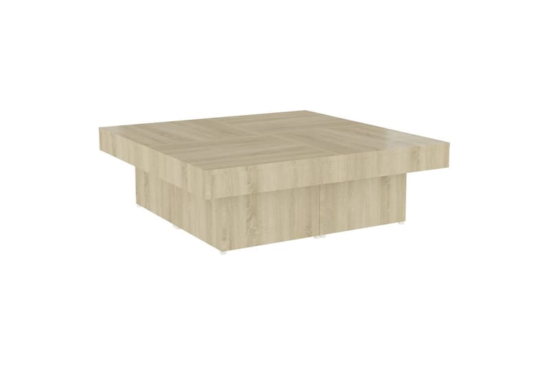 sofabord 90x90x28 cm spånplade sonoma-eg - Brun - Møbler - Borde - Sofabord