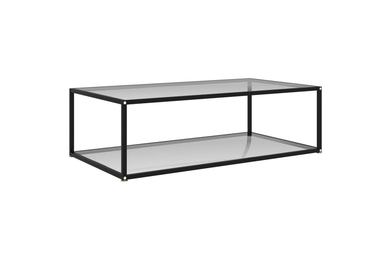 Tebord 120x60x35 cm hærdet glas transparent - gennemsigtig - Møbler - Borde - Sofabord