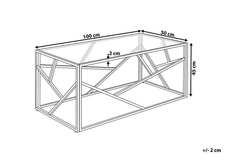 Vanausdall Sofabord 100 cm - Sølv - Møbler - Borde - Sofabord