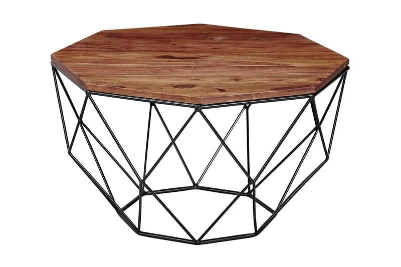 Willowdale Sofabord 66 cm Hexagon - Brun/Sort - Møbler - Borde - Sofabord