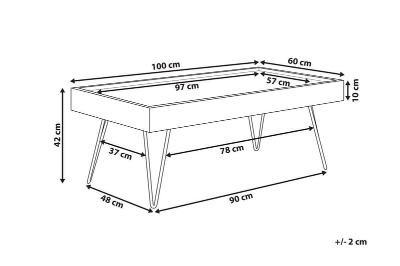 Zens Sofabord 100x60 cm - Træ / natur - Møbler - Borde - Sofabord