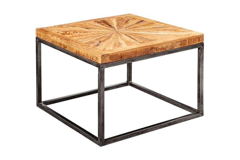 Zyauna sofabord 55 cm - Træ / natur - Semmenfoldeligt bord - Spejlbord - Sofabord - Sofabord med opbevaring - sofabord med hjul - Hæve sænke sofabord