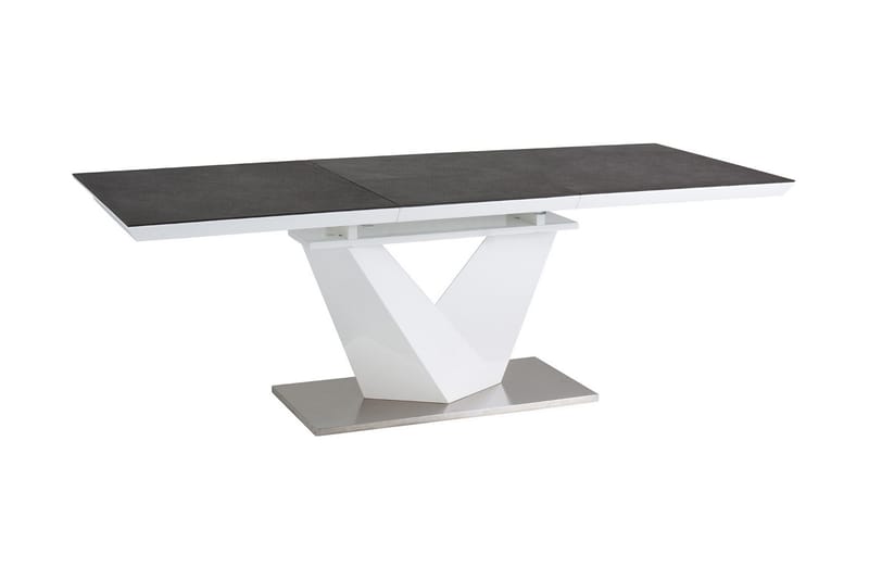 Alaras Spisebord 140 cm - Glas/Grå - Spisebord og køkkenbord