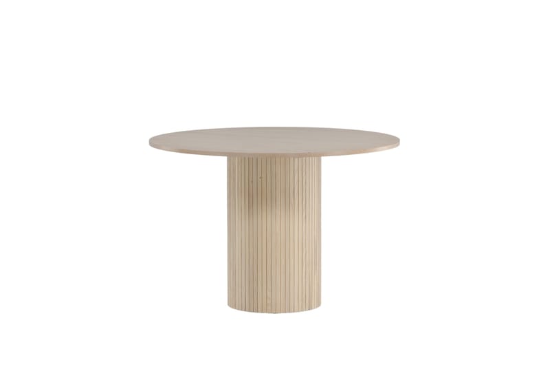 Bianca Spisebord 110 cm Rundt Beige - Møbler - Borde - Spisebord og køkkenbord