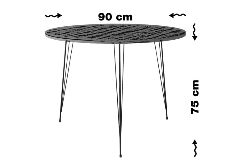 Bonnick Bord 90 cm - Eg - Møbler - Borde - Spisebord og køkkenbord