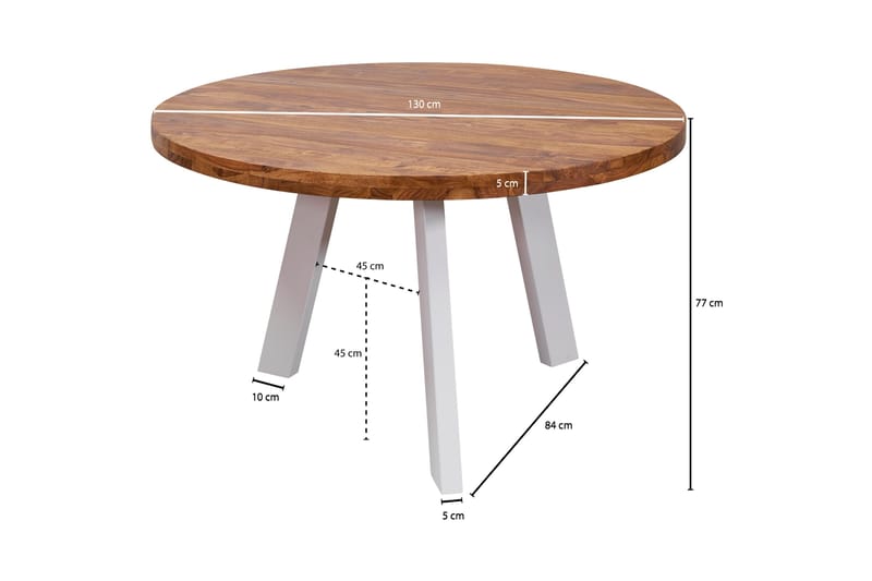 Caysin Spisebord 130 cm - Træ / natur - Møbler - Borde - Spisebord og køkkenbord