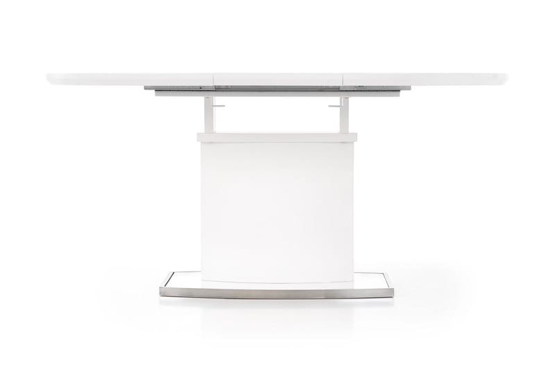Earle Udvideligt Spisebord 120 cm Rund - Hvid - Spisebord og køkkenbord - Semmenfoldeligt bord