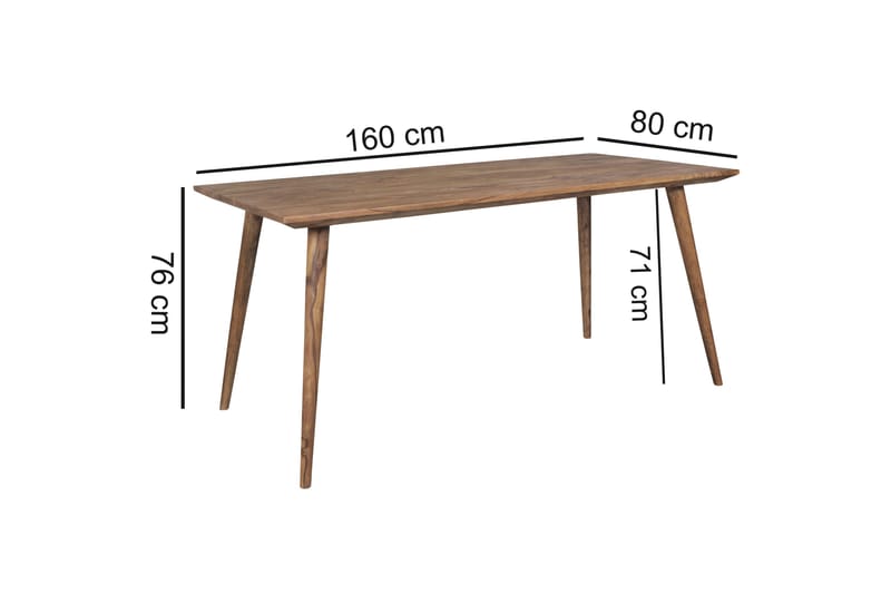 Iviana Spisebord 160 cm - Træ / natur - Møbler - Borde - Spisebord og køkkenbord