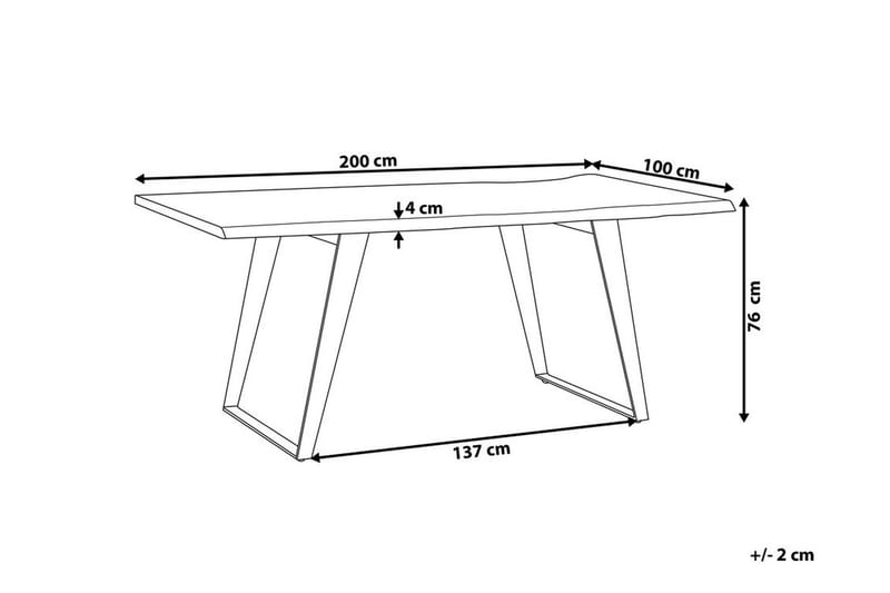 Jaipur Spisebord 200 cm - Træ / natur - Møbler - Borde - Spisebord og køkkenbord