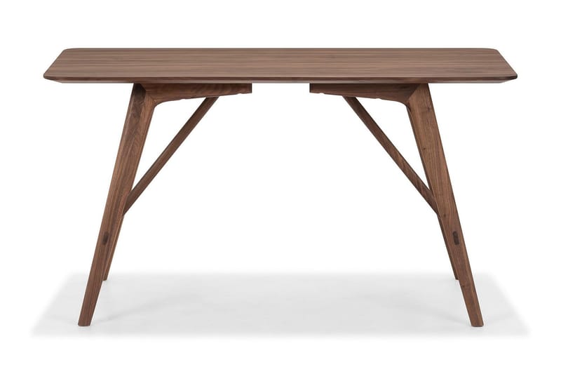 Jerup Spisebord 140 cm Massiv Valnød - Brun - Spisebord og køkkenbord - Semmenfoldeligt bord