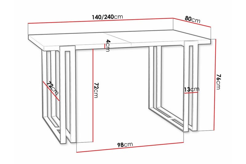 Kintore SpiseBord 80 cm - Guld - Møbler - Borde - Spisebord og køkkenbord