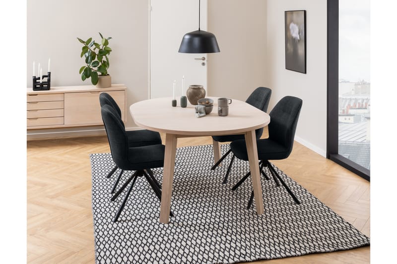 Kolinis Spisebord 120 cm Rund - Hvid - Møbler - Borde - Spisebord og køkkenbord