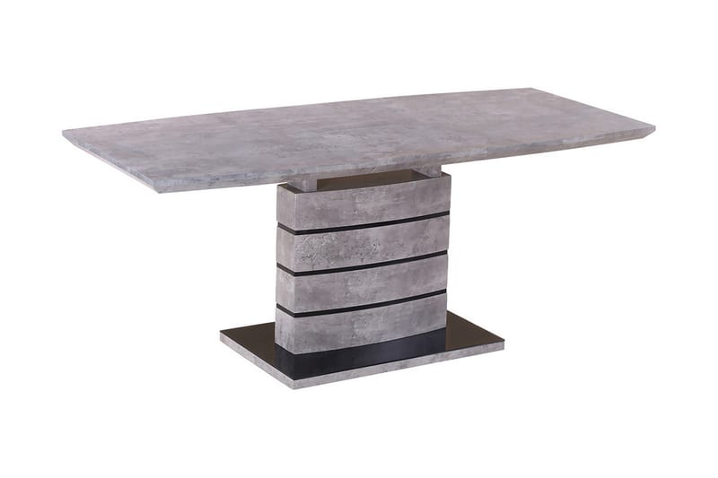 Leonaia Udvideligt Spisebord 140 cm - Glas/Grå - Spisebord og køkkenbord