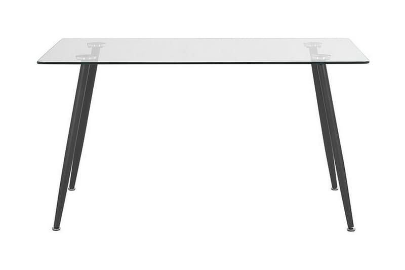 Maceys Spisebord 140 cm - Glas/Sort - Spisebord og køkkenbord