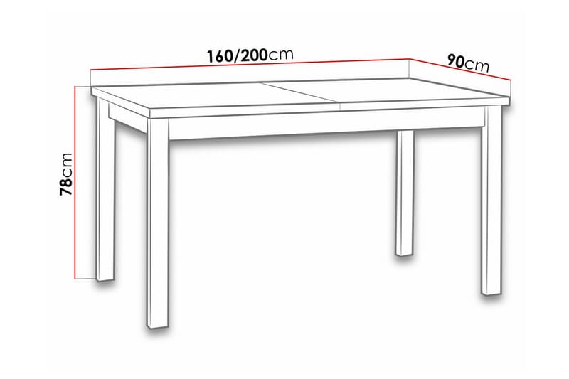 Patrickswell Spisebord 90 cm - Hvid - Møbler - Borde - Spisebord og køkkenbord