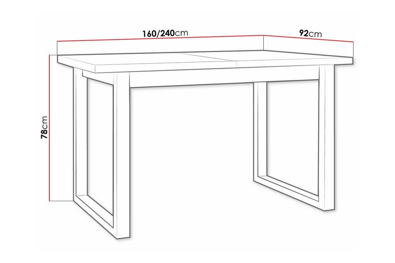 Patrickswell Spisebord 92 cm - Brun - Møbler - Borde - Spisebord og køkkenbord