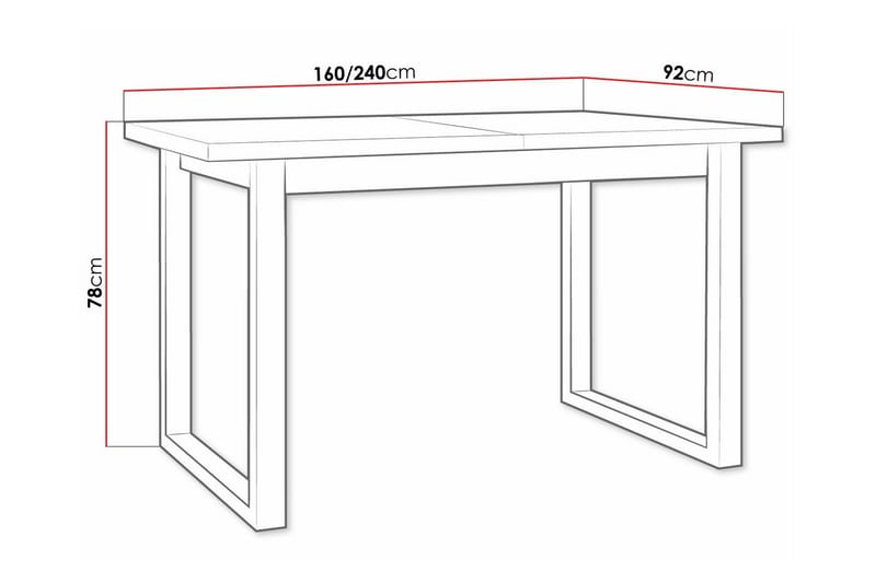 Patrickswell Spisebord 92 cm - Hvid - Møbler - Borde - Spisebord og køkkenbord