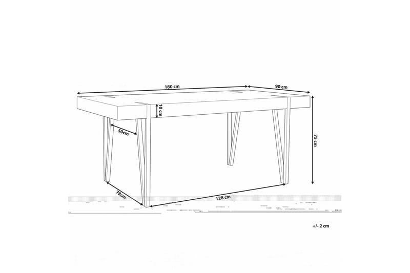 Roundtop Spisebord 180x90 cm - Træ / natur - Møbler - Borde - Spisebord og køkkenbord