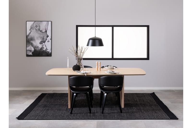 Saku Spisebord 220x105 cm - Hvid - Møbler - Borde - Spisebord og køkkenbord