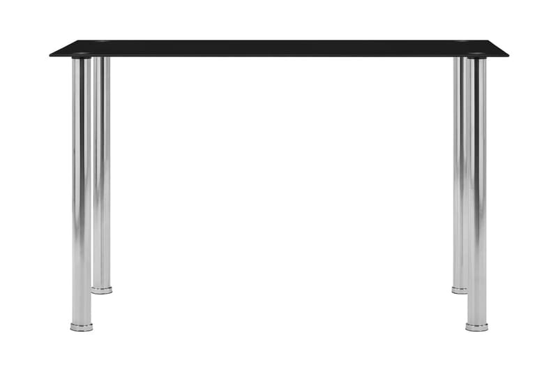 Spisebord 120x60x75 cm Hærdet Glas Sort - Sort - Spisebord og køkkenbord