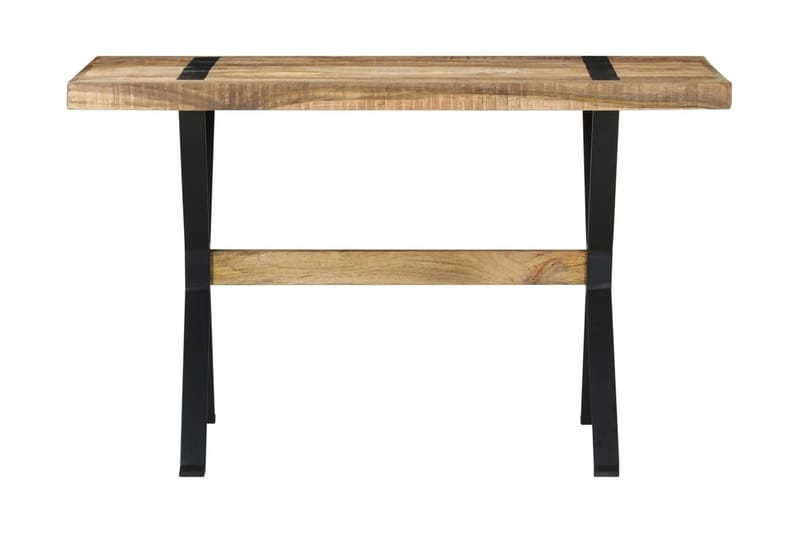 Spisebord 120x60x76 cm ru mangotræ - Brun - Spisebord og køkkenbord