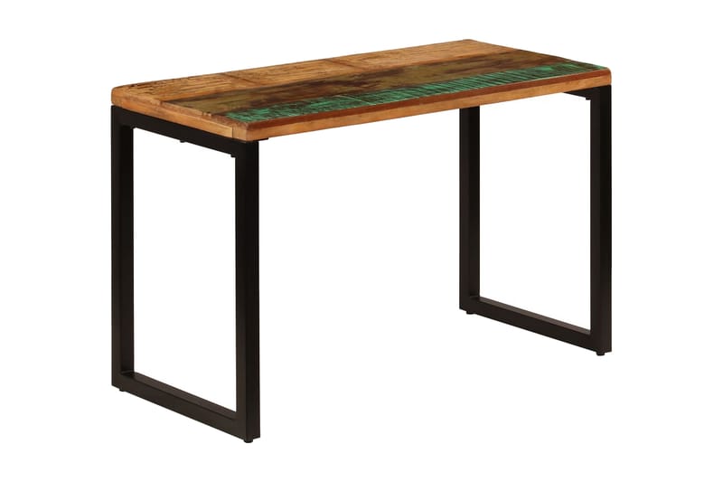 Spisebord Massivt Genanvendt Træ Og Stål 115 X 55 X 76 Cm - Brun - Spisebord og køkkenbord