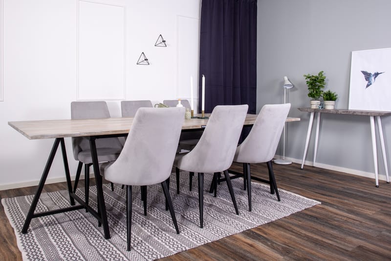 Elea spisebord med Ludde Stol 6 stk - Møbler - Borde - Spisebordssæt Elea spisebord med Ludde Stol 6 stk - Møbler - Borde - Spisebordssæt