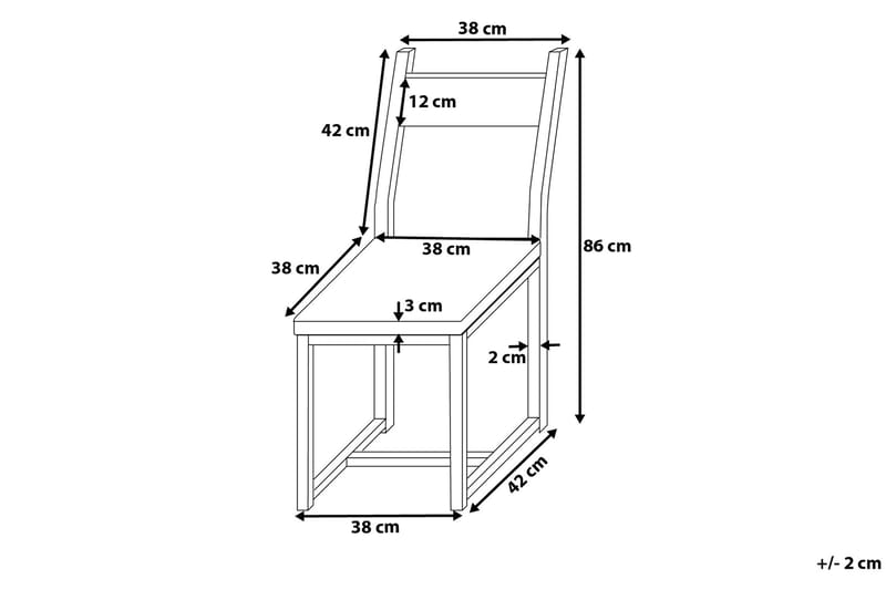 Laredo Spisebordssæt 90 cm - Sort - Møbler - Borde - Spisebordssæt