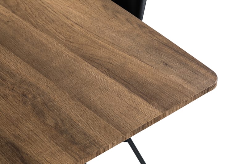 Marcelen Udvideligt Spisebordssæt 140 cm med 4 Nibe Stol - Brun/Sort - Spisebordssæt