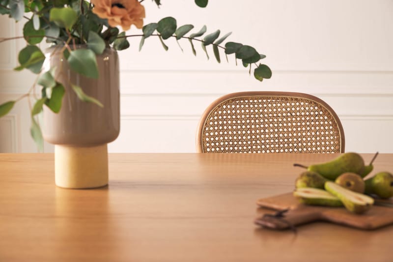 Nixrai Spisebord 200 cm med 4st Bjarshog Spisebordsstol - Eg - Spisebordssæt