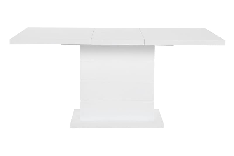 Ratliff Spisebordssæt 120x40cm m. 4 Shell Stole - Hvid/Sort/Krom - Spisebordssæt