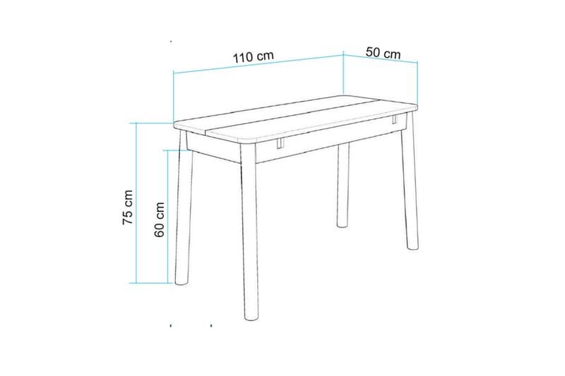 Valsot Spisebord 110 cm - Eg - Møbler - Borde - Spisebord og køkkenbord