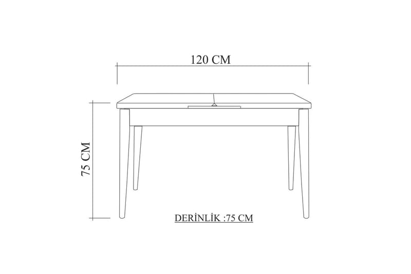 Valsot Spisebord 110 cm - Eg - Møbler - Borde - Spisebord og køkkenbord