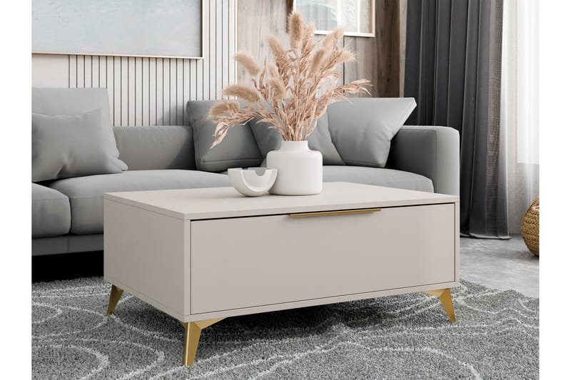 Vemdalen Sofabord 104 cm - Sand beige - Møbler - Borde - Sofabord