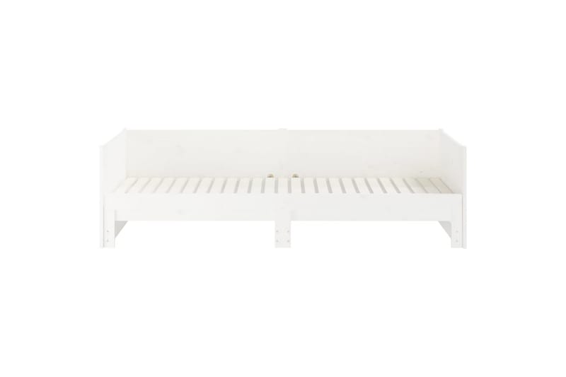 beBasic daybed med udtræk 2x(80x200) cm massivt fyrretræ hvid - Hvid - Møbler - Senge - Sengeramme & sengestel