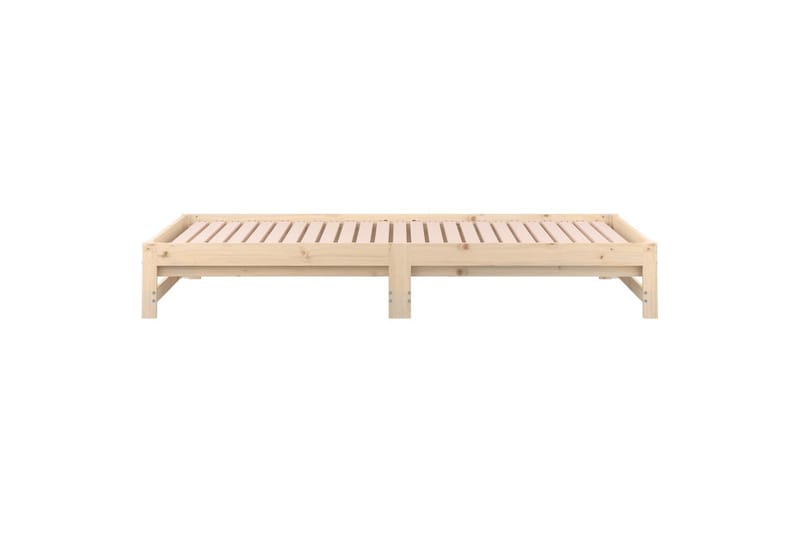 beBasic daybed med udtræk 2x(90x190) cm massivt fyrretræ - Brun - Møbler - Senge - Sengeramme & sengestel