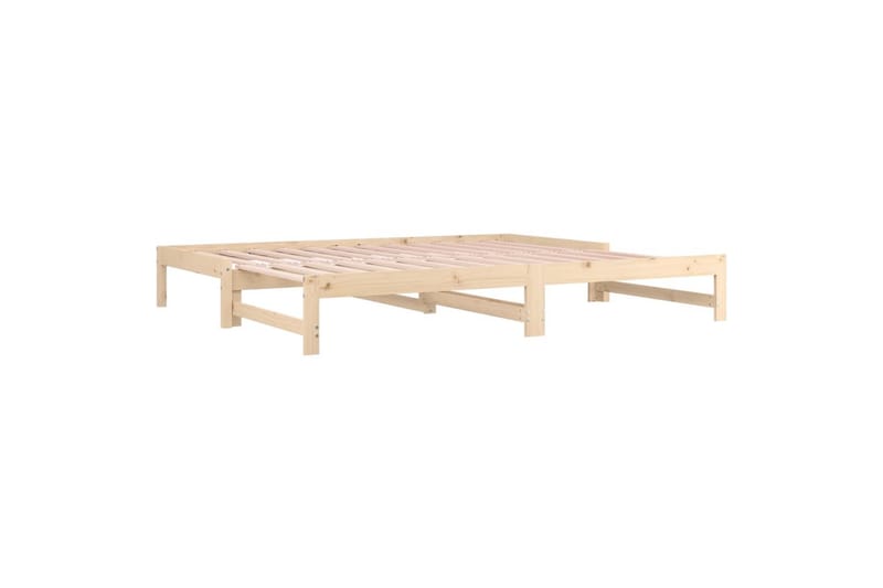 beBasic daybed med udtræk 2x(90x190) cm massivt fyrretræ - Brun - Møbler - Senge - Sengeramme & sengestel