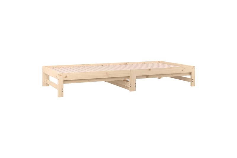 beBasic daybed med udtræk 2x(90x190) cm massivt fyrretræ - Brun - Møbler - Senge - Sengeramme & sengestel