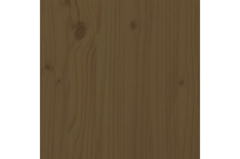 beBasic sengeramme 100x200 cm massivt træ gyldenbrun - Brun - Sengeramme & sengestel